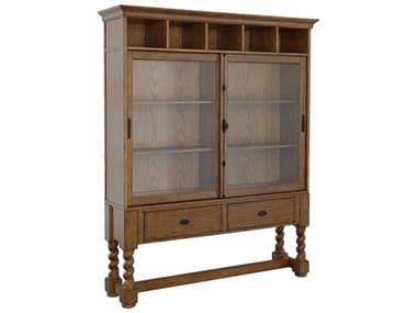 Fairfield Chair Bd Collection For 49'' Wide Ash Wood Antique Pinewood Curio Display Cabinet FFC430918
