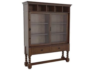 Fairfield Chair Bd Collection For 49'' Wide Ash Wood English Honey Curio Display Cabinet FFC431018