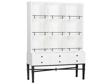 Fairfield Chair Bd Collection For 60'' Wide Ash Wood Soft White Curio Display Cabinet FFC431218