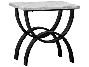 Fairfield Chair Libby Langdon 26" Rectangular Calcutta Marble Dark Bronze End Table FFC676095