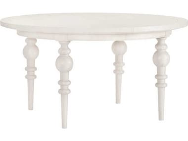 Fairfield Chair Portofino 58-80" Round Wood Linen Dining Table FFC8001DT