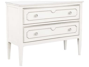 Fairfield Chair Camille 2-Drawers White Walnut Wood Nightstand FFC801838