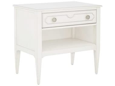 Fairfield Chair Camille 1-Drawer White Walnut Wood Nightstand FFC801895