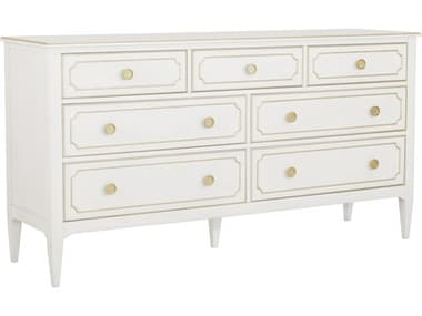 Fairfield Chair Camille 7-Drawers White Rubberwood Double Dresser FFC8019DC