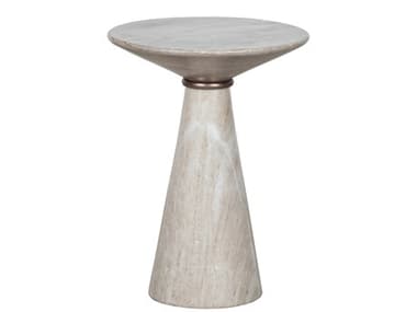 Fairfield Chair Sundries Rivers Round Marble Bronze Warm Grey Stone Drink Table FFC802119