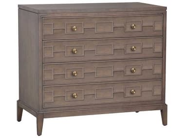 Fairfield Chair Coeur Dalene 43&quot; Wide Flint Brown Maple Wood Accent Chest FFC8084CH