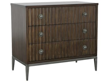 Fairfield Chair West Camden 36" Wide Tahitian Pearl Brown Walnut Wood Accent Chest FFC809638