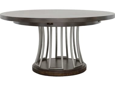 Fairfield Chair West Camden 60-82" Round Wood Tahitian Pearl Dining Table FFC809644