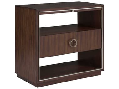 Fairfield Chair West Camden 1-Drawer Brown Walnut Wood Nightstand FFC8096BS