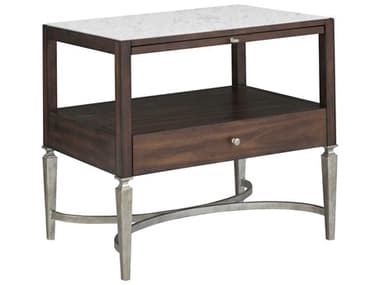 Fairfield Chair West Camden 32" Wide 1-Drawer Brown Walnut Wood Nightstand FFC8096SB