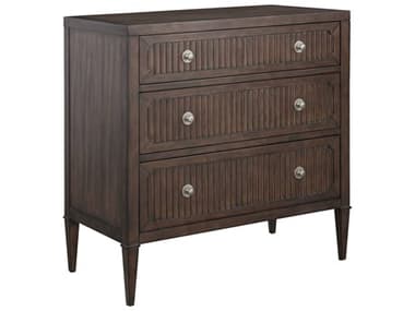 Fairfield Chair West Camden 38" Wide Tahitian Pearl Brown Walnut Wood Accent Chest FFC8096SC
