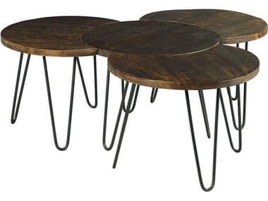 Fairfield Chair Sundries 24" Round Wood Umber Coffee Table FFC814312