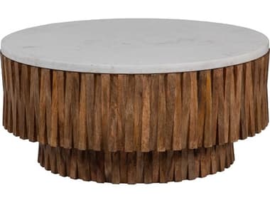 Fairfield Chair 40" Round Stone Coffee Table FFC815113