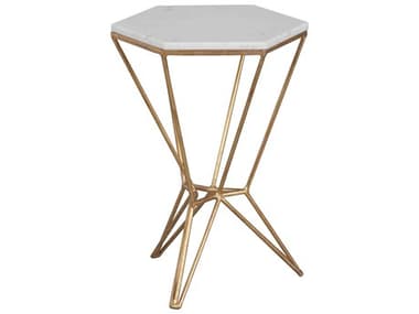 Fairfield Chair La Bella 15" Hexagon Marble End Table FFC815828