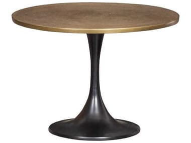 Fairfield Chair Sundries 24" Round Metal Antique Copper Black End Table FFC8163CS