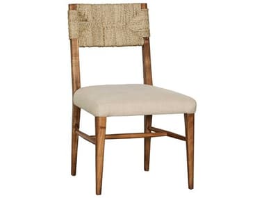 Fairfield Chair Mango Wood Natural Fabric Upholstered Side Dining Chair FFCF01305