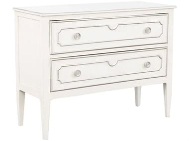 Fairfield Chair Monogram 2-Drawers White Walnut Wood Nightstand FFCM01838