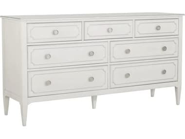 Fairfield Chair Monogram 7-Drawers White Rubberwood Double Dresser FFCM018DC