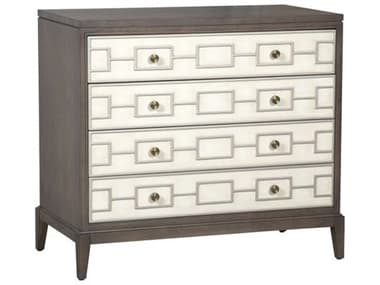 Fairfield Chair Monogram White Maple Wood Accent Chest FFCM084CH