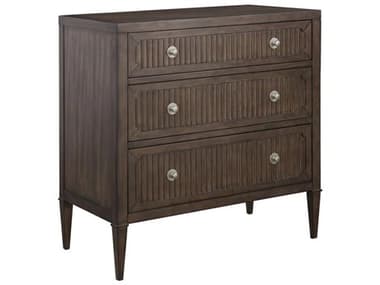 Fairfield Chair Monogram Brown Walnut Wood Accent Chest FFCM096SC