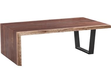 Fairfield Chair Live Edge 54" Rectangular Wood Natural Coffee Table FFCTCW54WC
