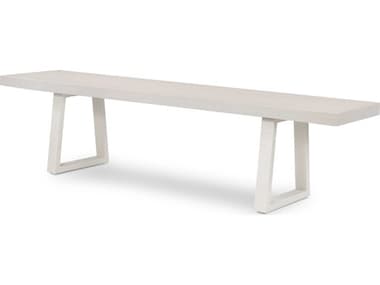 Four Hands Outdoor Constantine Natural White / Sand Resin Metal Bench FHO104943002