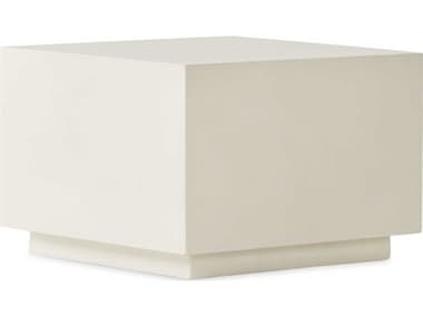 Four Hands Outdoor Bina White Concrete 24'' Square Coffee Table FHO107702003