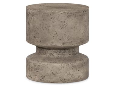 Four Hands Outdoor Everett Graphite 15'' Wide Concrete Round End Table FHO108599002