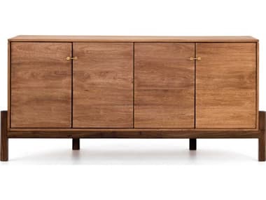 Four Hands Outdoor Merritt Reza Wood Smoked Honey Four Hands 70"  x 18" Rectangular Sideboard FHO109029001