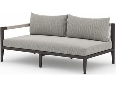 Four Hands Outdoor Solano Faye Ash / Bronze / Ivory Rope Left Arm Facing Loveseat FHO223267013