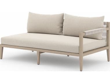 Four Hands Outdoor Solano Faye Sand / Natural / Grey Rope Right Arm Facing Loveseat FHO223268009
