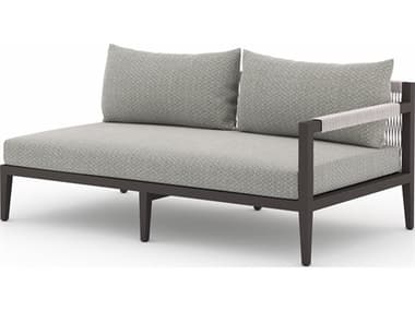 Four Hands Outdoor Solano Faye Ash / Bronze / Ivory Rope Right Arm Facing Loveseat FHO223268013