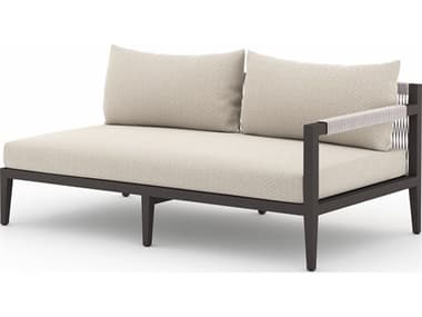 Four Hands Outdoor Solano Faye Sand / Bronze / Ivory Rope Right Arm Facing Loveseat FHO223268014