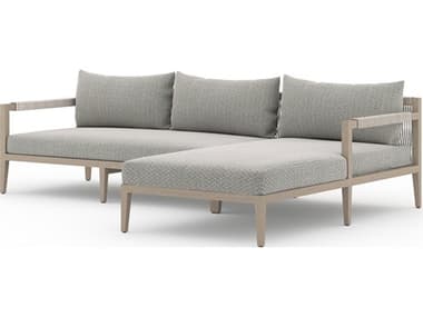 Four Hands Outdoor Solano Faye Ash / Natural / Grey Rope Right Arm Facing Sectional Sofa FHO223270004