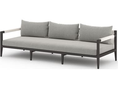 Four Hands Outdoor Solano Faye Ash / Bronze / Ivory Rope Sofa FHO223340004