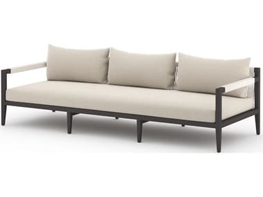 Four Hands Outdoor Solano Faye Sand / Bronze / Ivory Rope Sofa FHO223340006