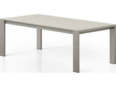 Four Hands Outdoor Solano Weathered Grey 86'' Teak Rectangular Dining Table FHO226823002