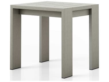 Four Hands Outdoor Solano Weathered Grey 18'' Wide Teak Rectangular End Table FHO226901002