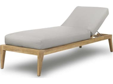 Four Hands Outdoor Belfast Royal Taupe / Natural Acacia Chaise Lounge FHO226955001