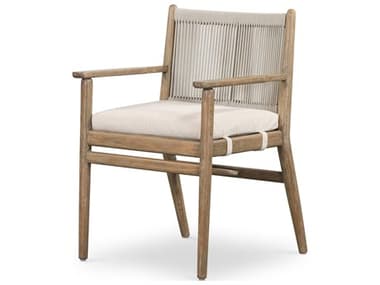 Four Hands Outdoor Halsted Wood Cushion Dining Chair FHO227362001