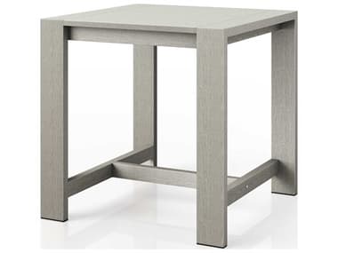 Four Hands Outdoor Solano Weathered Grey 36'' Wide Teak Square Counter Table FHO227506002