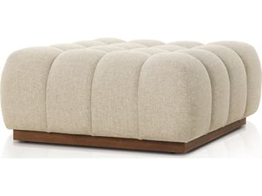 Four Hands Outdoor Solano Teak Cushion Ottoman FHO227537007