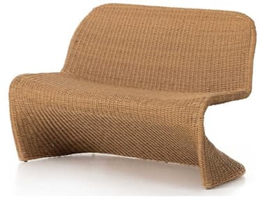 Four Hands Outdoor Grass Roots Vintage Natural Polypropylene Bench FHO227840002