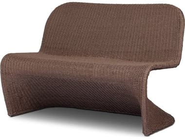 Four Hands Outdoor Grass Roots Portia Tanned Weave Dining Bench FHO227840004