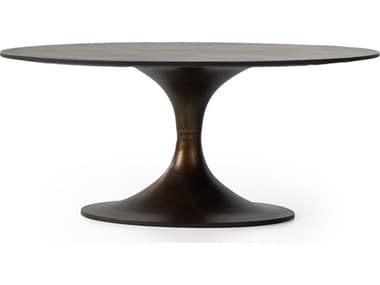 Four Hands Outdoor Marlow Antique Rust Aluminum Round Coffee Table FHO228085001