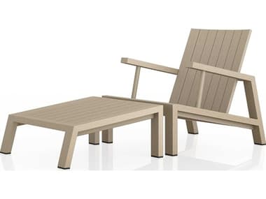 Four Hands Outdoor Solano Teak Arm Stationary Patio Lounge Chair FHO230250002SET