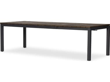 Four Hands Outdoor Providence Matte Charcoal / Heritage Brown 71'' Rectangular Dining Table FHO233365002