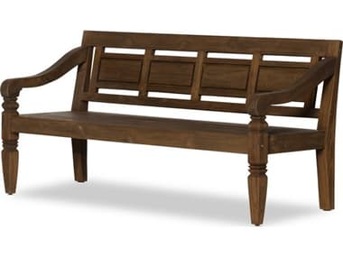 Four Hands Outdoor Providence Heritage Brown Bench FHO233607001