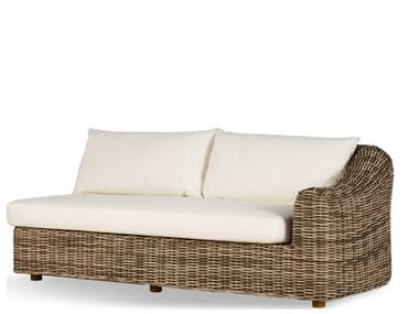 Four Hands Outdoor Pembrook Venao Ivory / Natural Teak / Chunky Sand Woven Right Arm Facing Sofa FHO233664002