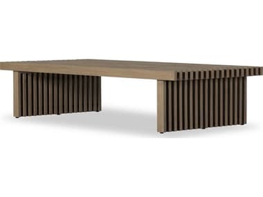 Four Hands Outdoor Solano Washed Brown 70'' Rectangular Coffee Table FHO233790001